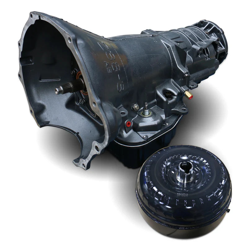 TorqueMaster Dodge 47RE Transmission & Converter Package - 1998.5-1999 24-valve 4wd c/w Auxiliary Filter & Billet Input