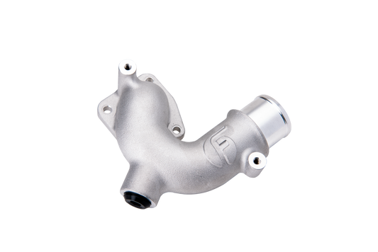 Fleece Performance Replacement Thermostat Housing with Auxiliary Port — 5.9L/6.7L Cummins